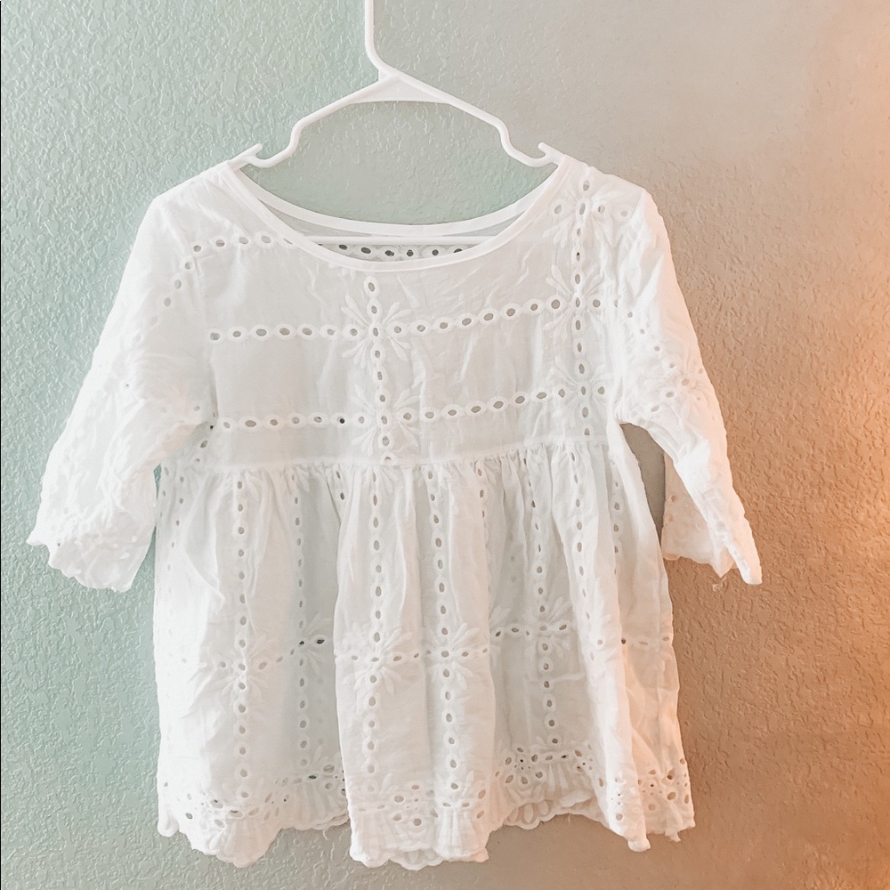 White lace blouse
